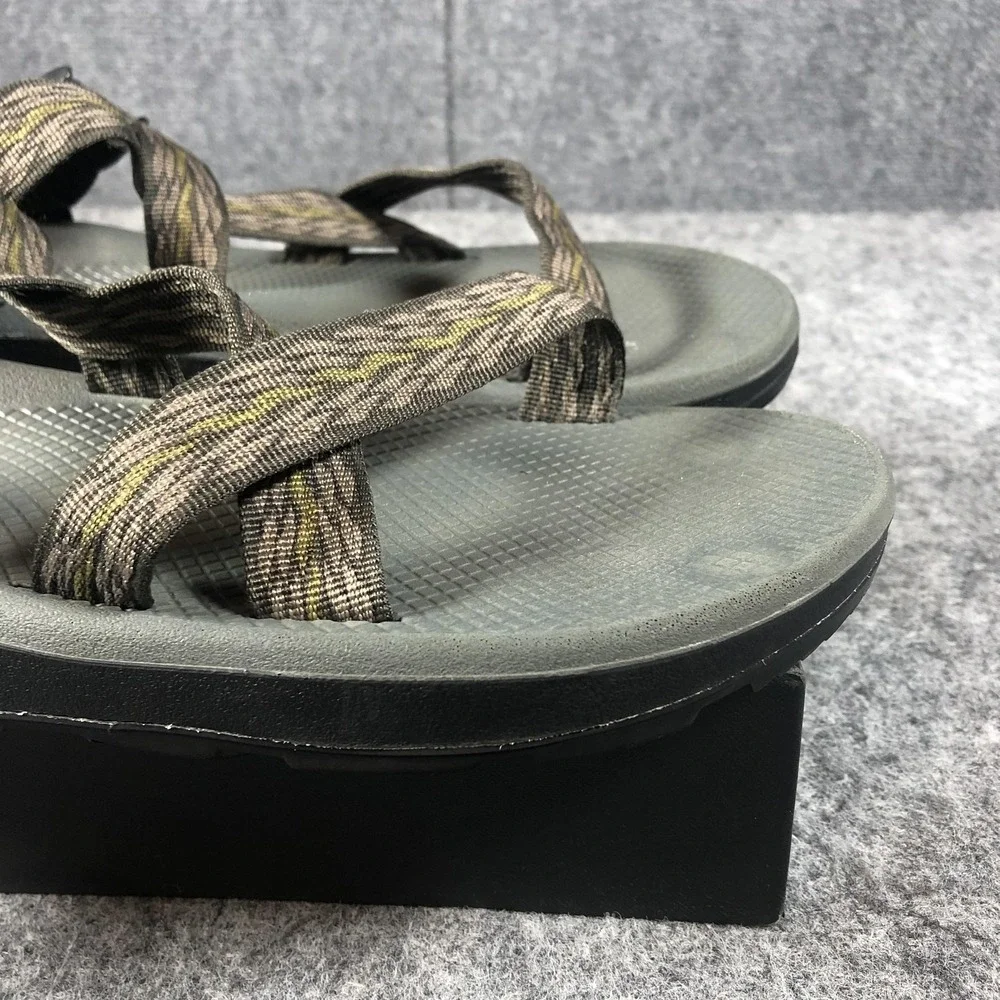 Chaco Flip Sandals Mens 12‎ Taupe Adjustable Thong Hiking Outdoor Comfort